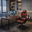 Kiti cha Michezo cha Rangi Nyekundu - Kiti cha Ofisi chenye Ergonomics - 3