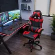 Kiti cha Michezo cha Rangi Nyekundu - Kiti cha Ofisi chenye Ergonomics - 4