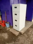 4 Drawer Metal Filing Cabinet - White - 2