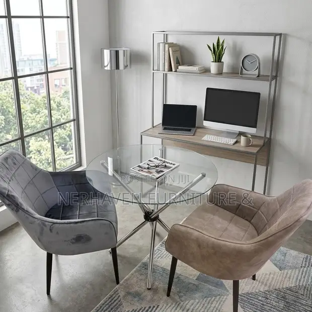 2 Seater Dining Set - Compact Modern Dining Table & Chairs - 1