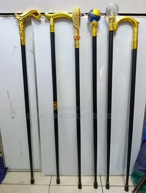 New Fancy Walking Sticks with Gold Handles
