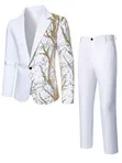 Brand New White Wedding Suit - Men's L - 2
