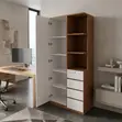Modern Wooden Bookcase - 7 Shelves - 2