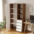 Modern Wooden Bookcase - 7 Shelves - 4