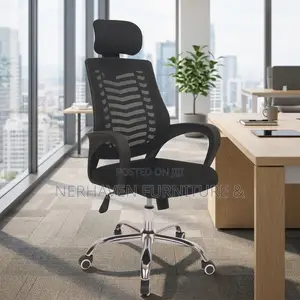 Kiti cha Ofisi cha Ergonomic chenye Headrest