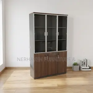 3-Door Modern Wooden Office Cabinet