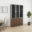 3-Door Modern Wooden Office Cabinet - 2