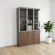 3-Door Modern Wooden Office Cabinet - 3