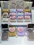 Kioo cha Pocket Kinachobebeka na Mfuko wa Plush wa Moyo - 1
