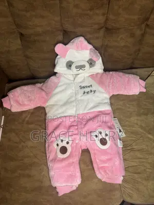 Romper Nzito Mpya - Pink, Miezi 6
