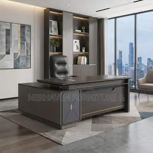L Shape 1.6m Executive Desk - Jedwali la Kisasa la Ofisi
