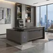 L Shape 1.6m Executive Desk - Jedwali la Kisasa la Ofisi - 1
