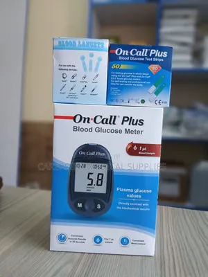 On Call Plus Blood Sugar Monitor (Glucometer) Set