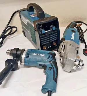Makita Combo: Welding Machine, 9" Grinder, Drill