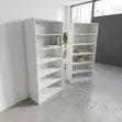 Modern White Bookshelf - 5 Shelves - 2
