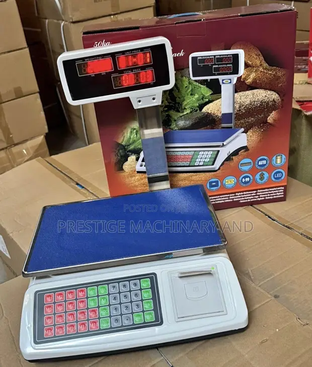 50kg Electric Weighing Scale yenye Receipt - 1