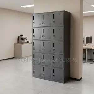 Kabati la Locker la Metal lenye Milango 15 - Jipya Kabisa