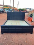 6x6 Black Cubic Bed Frame - 2