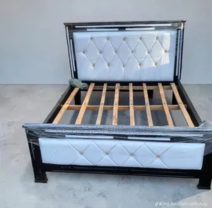 5x6 Black and White Mocket Bed Frame