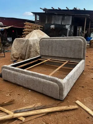 Ideal 5x6 Grey Fabric Bed Frame