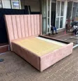 5x6 Pink Chesterfield Bed - 1