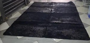 Black Warm Fluffy Carpets - Brand New