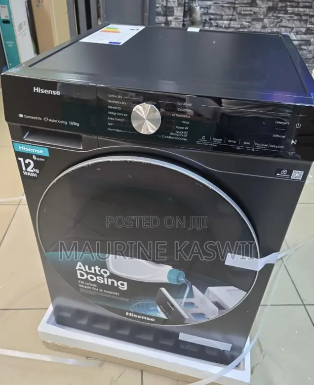 Hisense 12kg/8kg Front Load Wash & Dry WD5I1245BB - Silver - 1