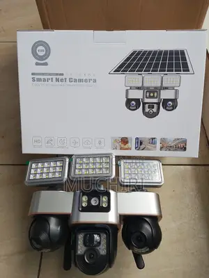 Kamera ya Solar ya V380Pro VTS30A-W-F WiFi yenye Lensi Tatu