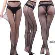 Soksi za Fishnet za Wanawake - Nyeusi, Free Size - 2