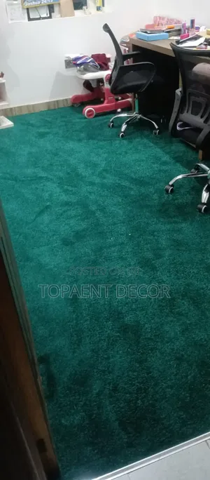 Thick Vip Green Office Wall-to-Wall Carpets