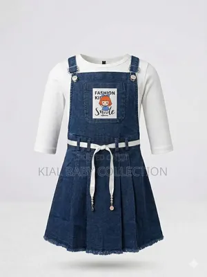 Denim & Co. Children's Overall Dress Set