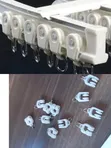 Flexible Track Curtain Runners (White) - 1