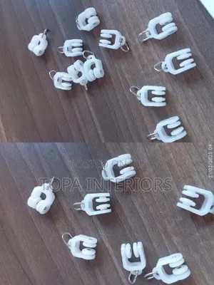 Flexible Track Curtain Runners (Nyeupe)