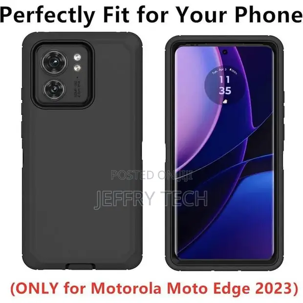 Motorola Moto Edge 2023 Phone Case - Liquid Silicone Black - 1
