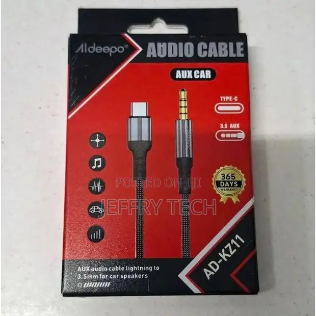 Aldeepo AD-KZ11 Kebo ya Sauti ya 3.5mm AUX kwenda Type C - 1