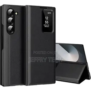 Samsung Galaxy Z Fold 6 with Smart S-View Wallet Case (Black)