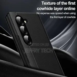 Samsung Galaxy Z Fold 6 with Smart S-View Wallet Case (Black)