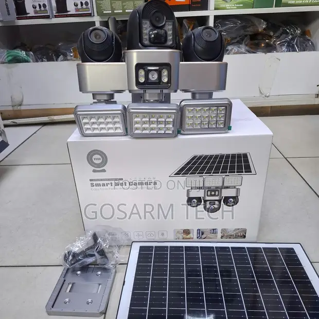 Kamera ya Usalama ya Nje ya V380 WiFi - Triple Lens Floodlight - 1