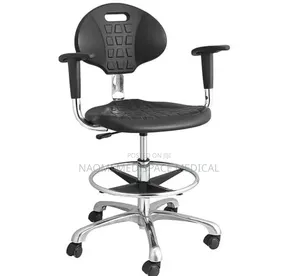 360° Swivel Doctor's Stool with Backrest & Armrest