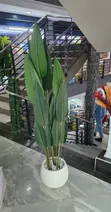 Artificial Bird of Paradise Plant with Dotted Vase - 1