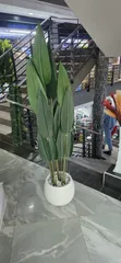 Artificial Bird of Paradise Plant with Dotted Vase - 2