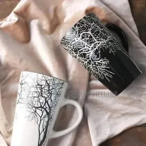 Ceramic Tree Mugs - 6 Piece Set