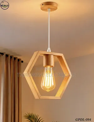 Mwanga wa Pendant wa Mbao Unaoweza Kurekebishwa