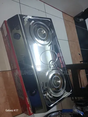 Ramtons 2-Burner Gas Cooker Chuma cha Kutolea Nje (RG/544)