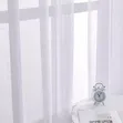 Sheers za Pazia za Kisasa - Nyeupe Transparent - 2
