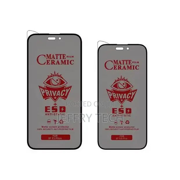 iPhone 17 Pro Ceramic Matte Privacy Glass Screen Protector - 1