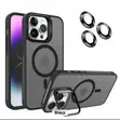 Apple Frost Magnetic Case kwa iPhone 16 Plus na Camera Lens na Kickstand - 2