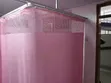 Vitambaa vya Pink vya Mgawanyo wa Wodi za Hospitali na Mesh Juu - 1