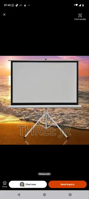 Tripod Projection Screen - Mpya Kabisa