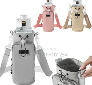 Insulated Water Bottle Drawstring Bag Holder